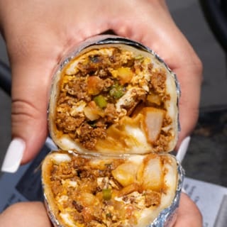Papas Con Chorizo Plate