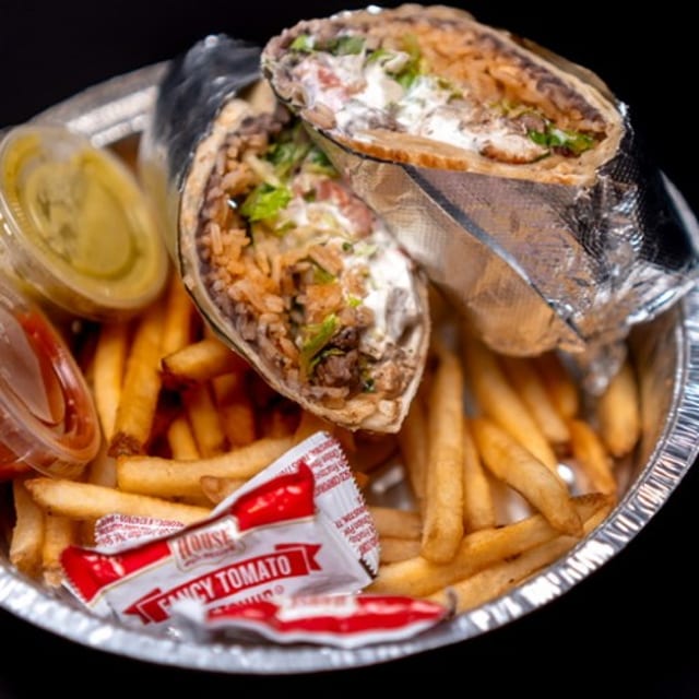 Steak and Shrimp Burrito.