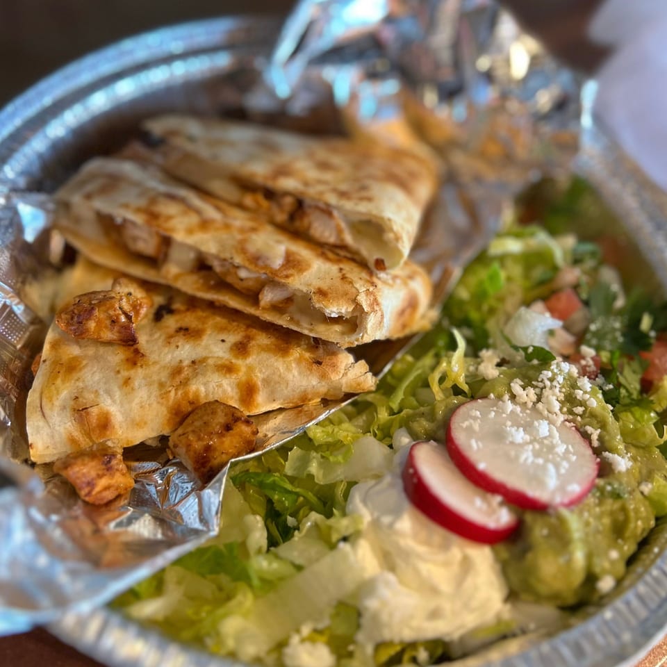 Grilled Chicken Quesadilla.
